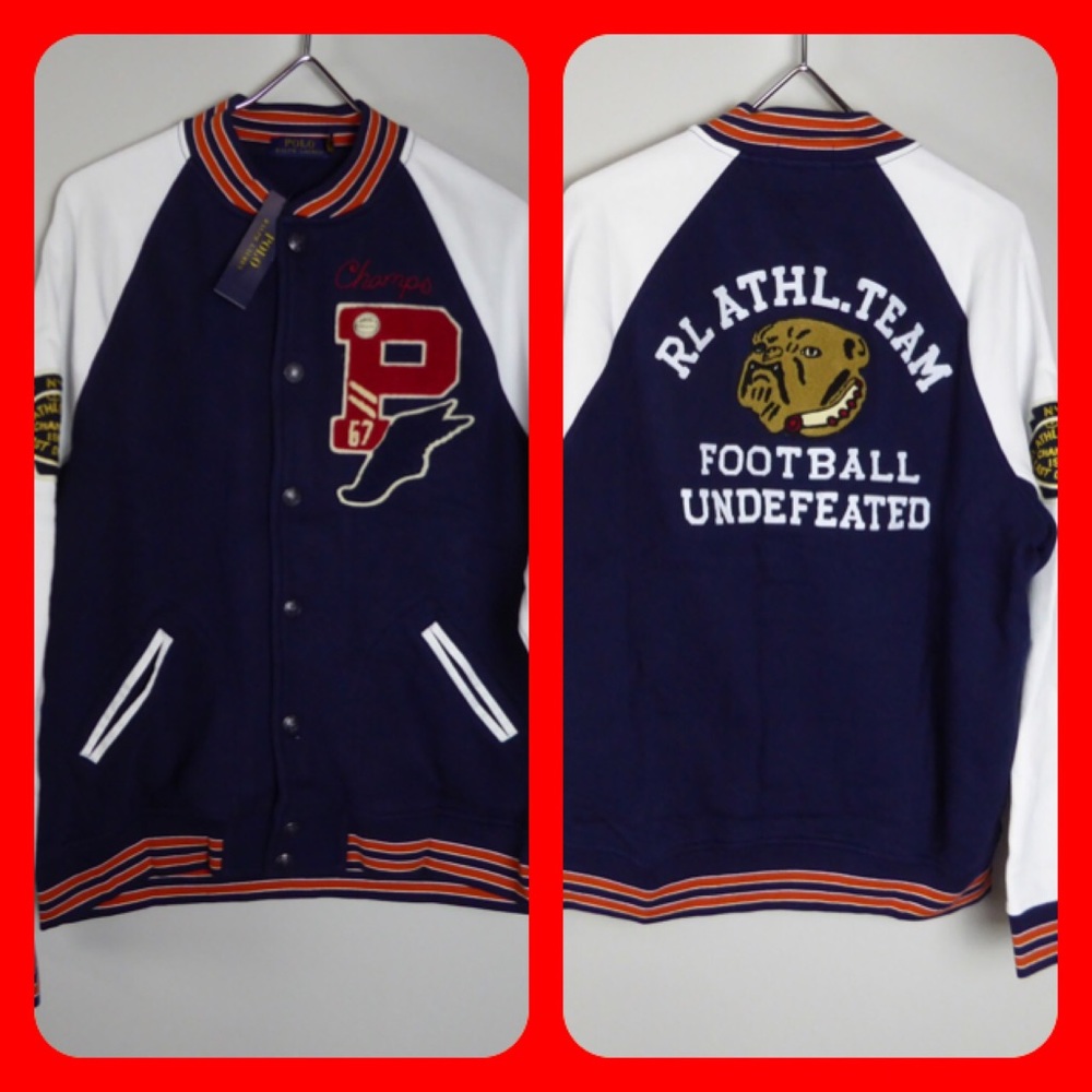 Polo Ralph Lauren Varsity Letterman NYC RL Jacket - Picture 2 of 8